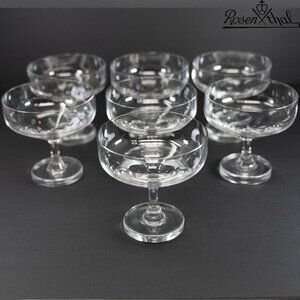 Rosenthal Crystal Stemware Champaign Coupe Glasses (set of 7)